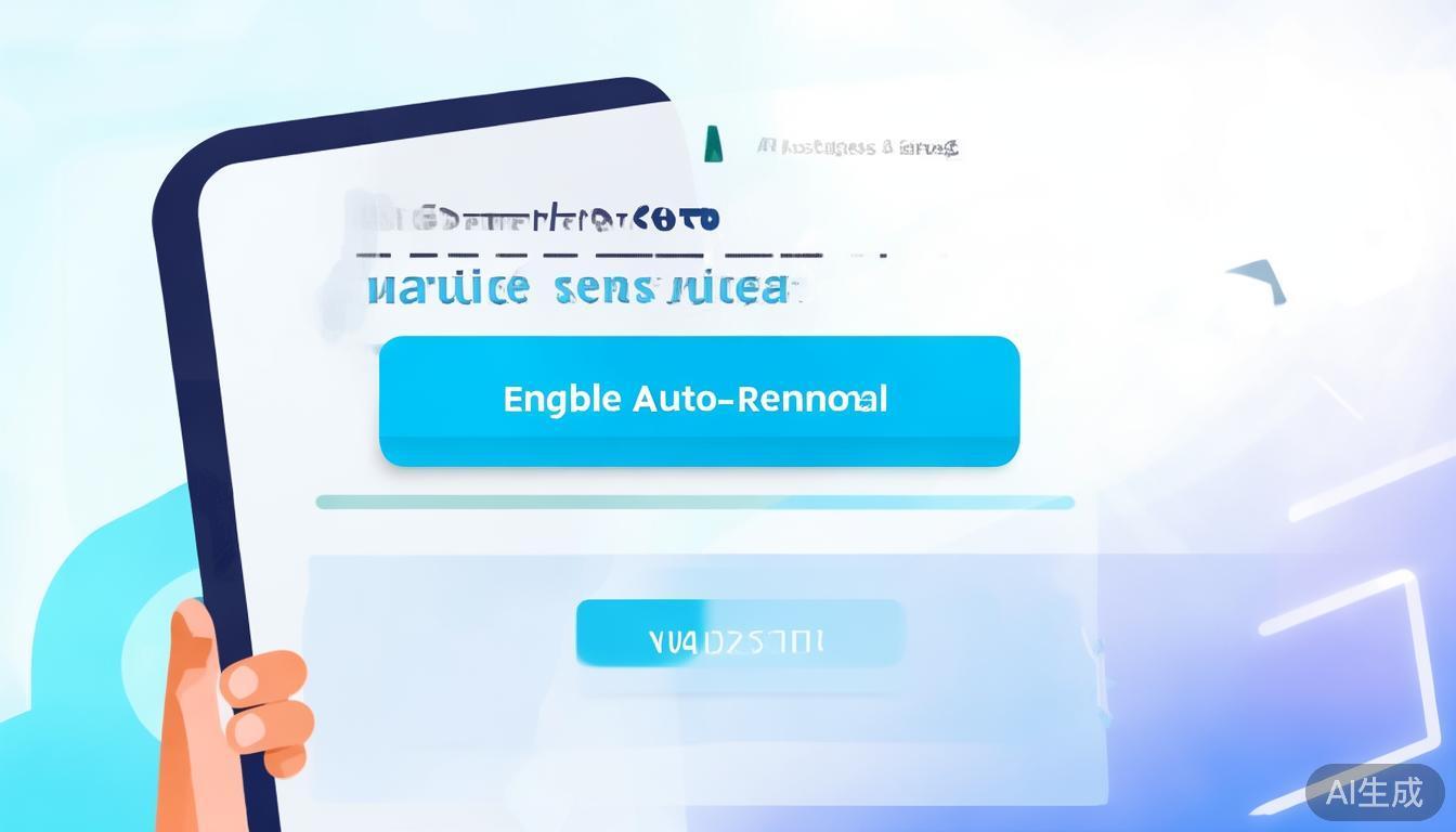 2.&nbsp;自动续费
用户可选择开启自动续费功能，确保